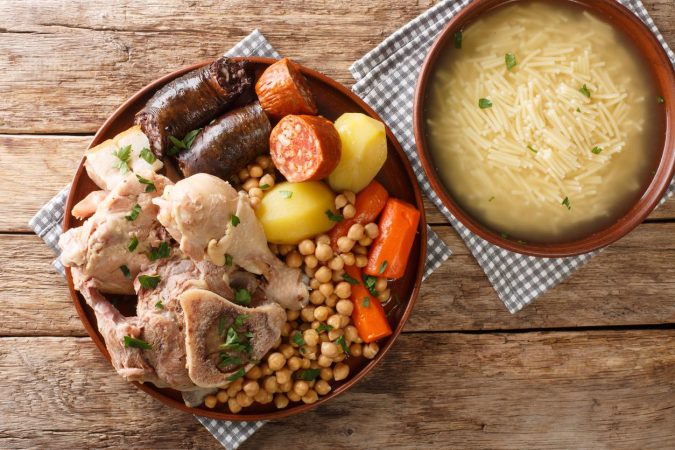 Así se sirve el cocido madrileño