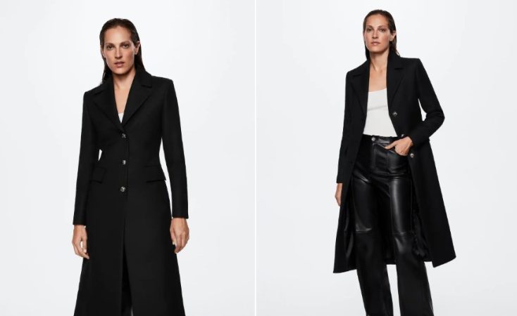 Mango: las prendas de abrigo rebajadas que se están agotando 12 Merca2.es Abrigo botones metálicos