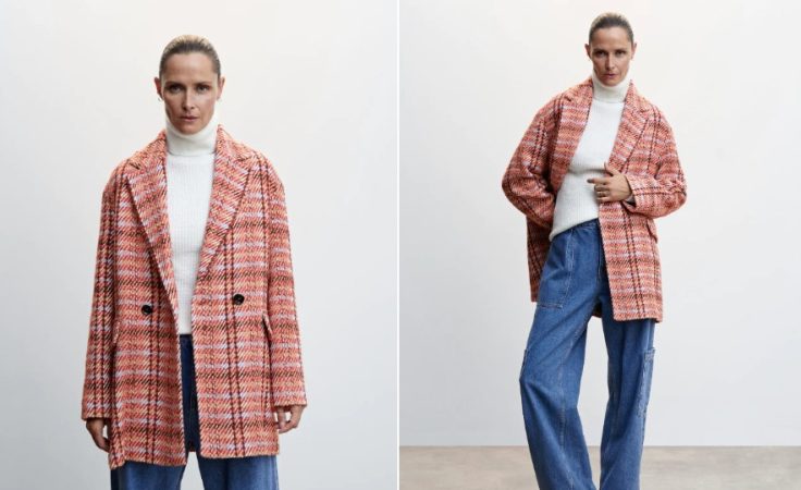 Mango: las prendas de abrigo rebajadas que se están agotando 15 Merca2.es Abrigo tweed cuadros