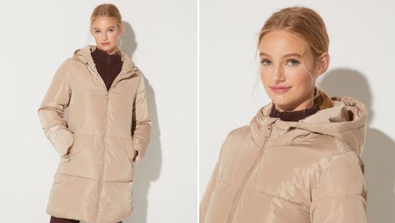Parka de mujer acolchada con capucha