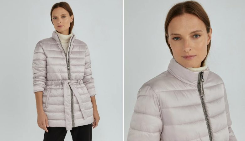 Parka larga de mujer