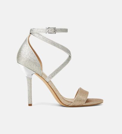 Sandalias de mujer multicolor glitter oro plata de tiras finas cruzadas con tacon de aguja el corte ingles Merca2.es