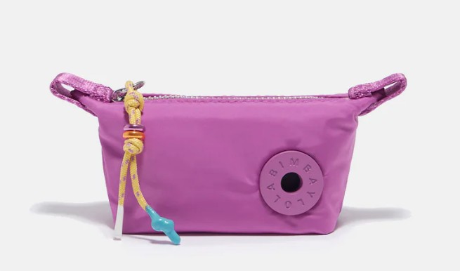 monedero trapecio nylon rosa bimba y lola el corte ingles