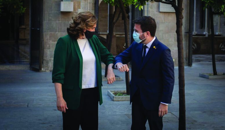 Ada Colau y Pere Aragonès