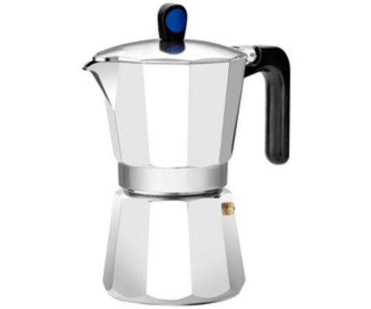 Cafetera de aluminio full inducción, con capacidad para 9 tazas, de la marca MONIX