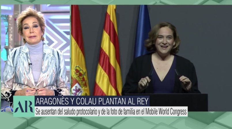 Ana Rosa critica a Colau y Aragonès