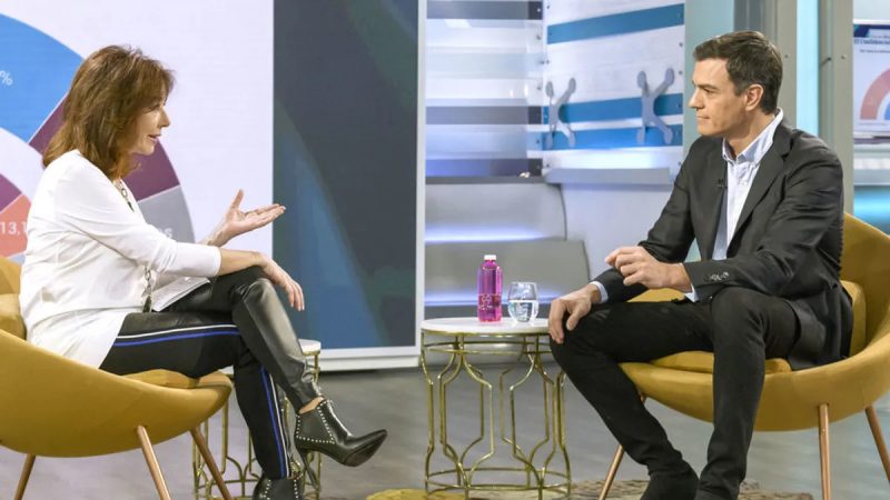 Ana Rosa Quintana entrevista a Pedro Sánchez