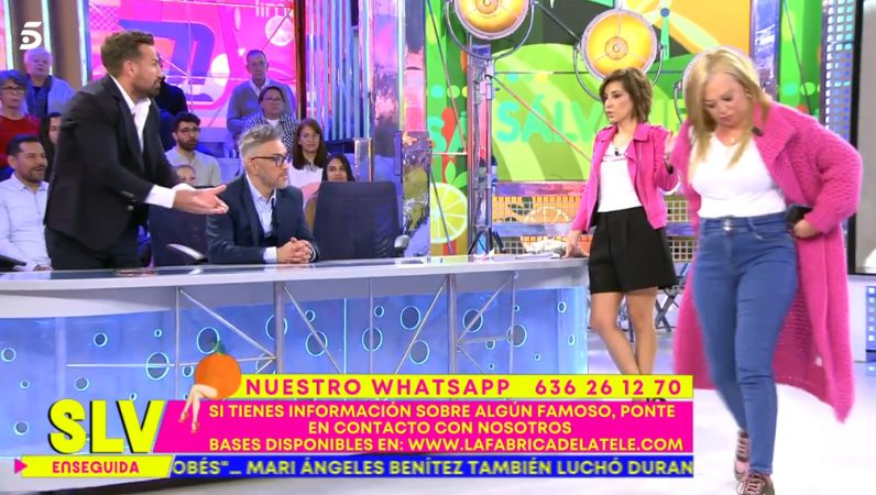 Belén Esteban abandona el plató de Sálvame