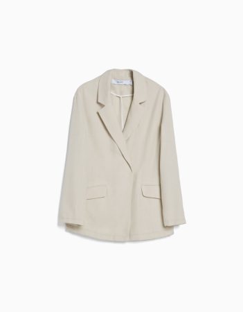 Blazer fluido corte femenino