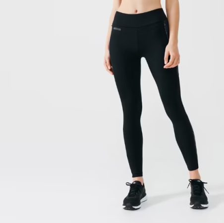Leggings Mallas térmicas running Mujer negro de Decathlon