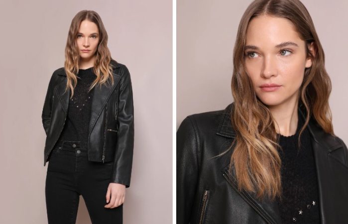 Cazadora biker piel de Scalpers