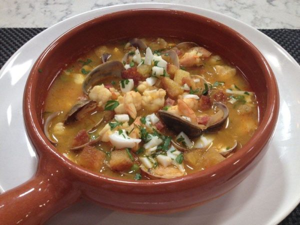 Ingredientes para la sopa al cuarto de hora