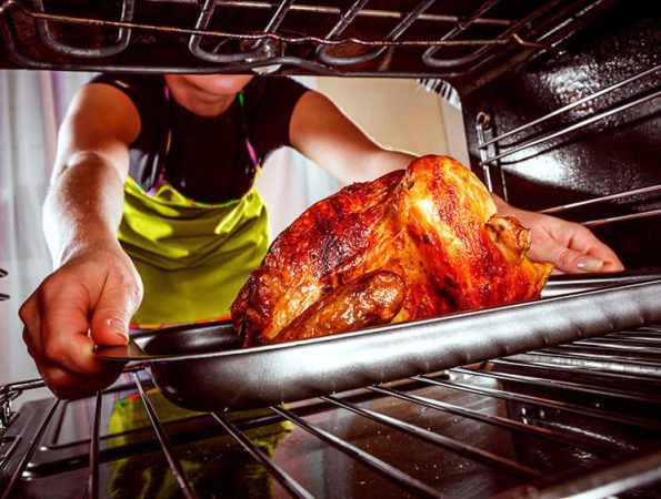 Introducir el pollo en el horno