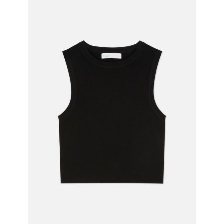 Camiseta corta sin mangas de canalé de Primark