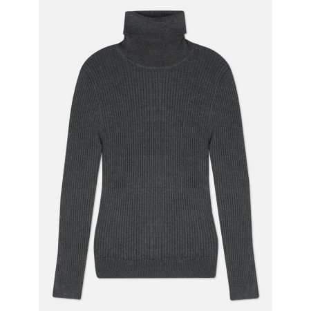 Jersey de cuello vuelto acanalado