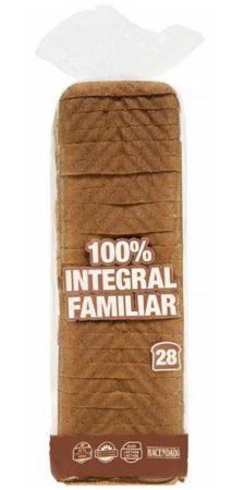 Pan de molde integral familiar Hacendado