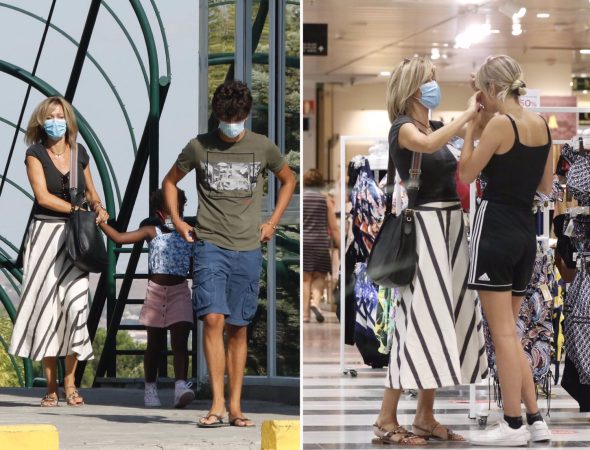 Susanna Griso con sus hijos Dorcette, Jan y Mireia