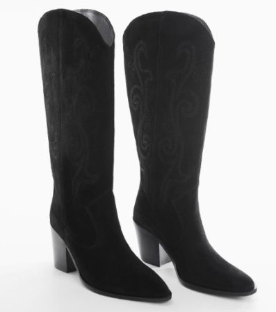 Estas botas de Mango son ideales para la llegada de la primavera y son una ganga 58 Merca2.es Bota piel cowboy altas de color negro