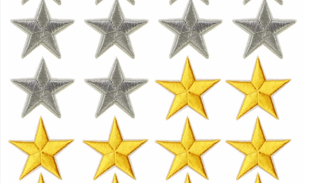 estrellas bordadas