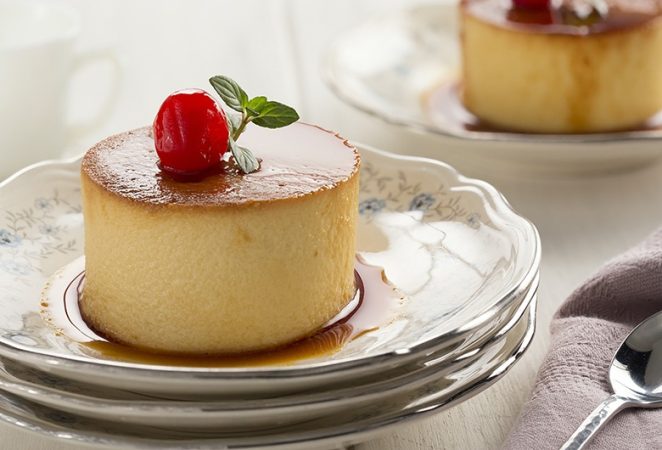 Elaboración del flan de queso sin horno
