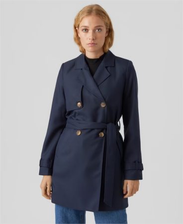 gabardina midi cinturon ajustable vero moda el corte ingles