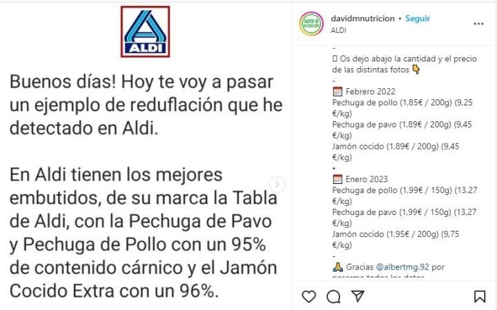 Aldi reduflacción
