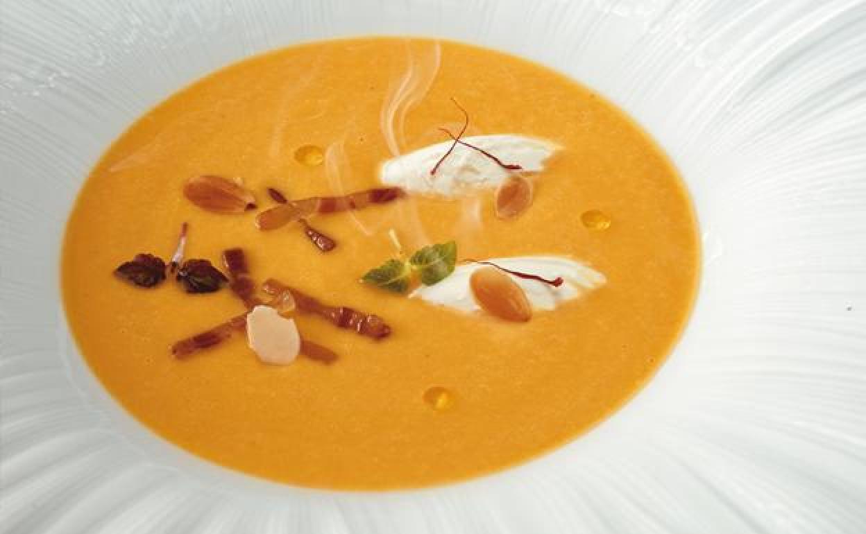 Berasategui y su crema de calabaza: ligera y con un toque especial