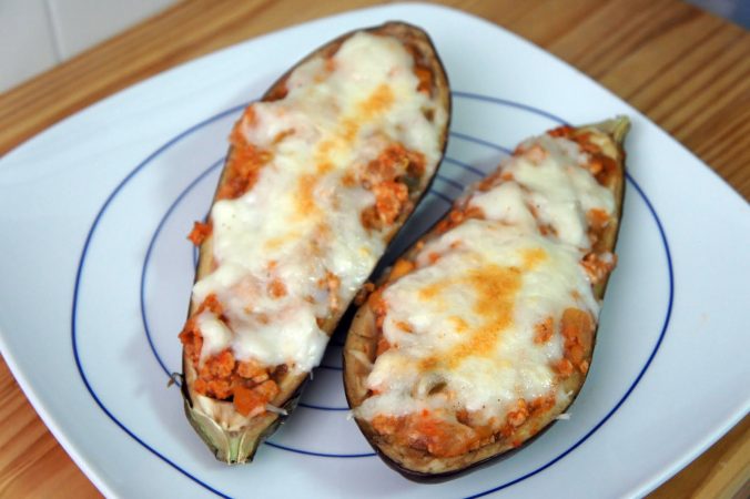 Berenjenas al microondas