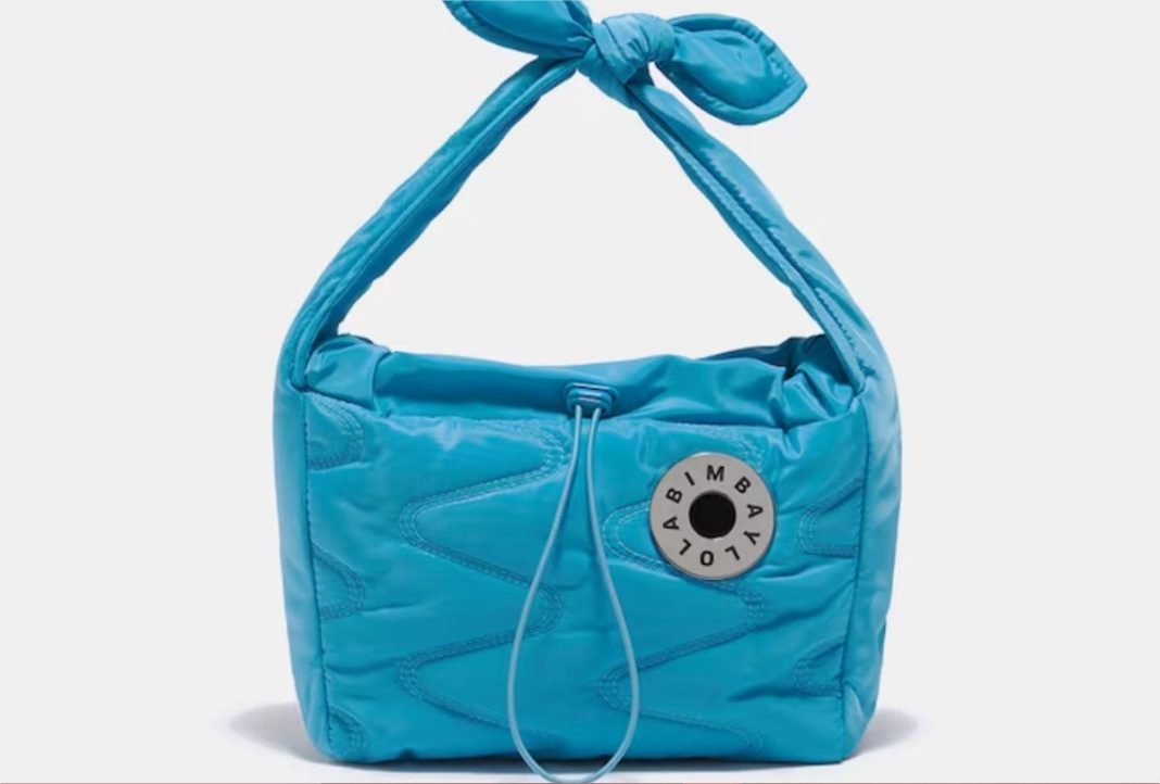Bolso hobo M nylon azul laguna el corte ingles