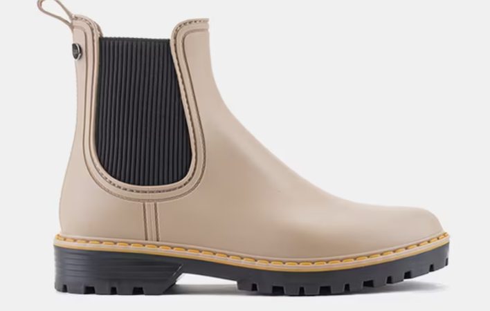 Botas de agua chelsea de mujer en color topo Merca2.es