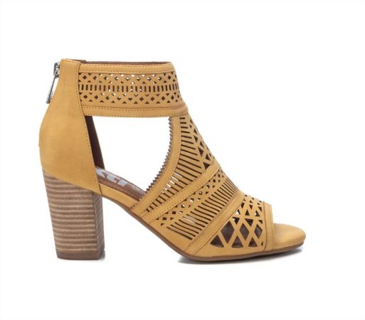 Botines de mujer color amarillo con cierre de cremallera Merca2.es