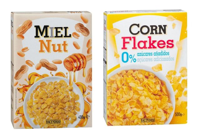 Cereales Miel Nut y Corn Flakes de Mercadona