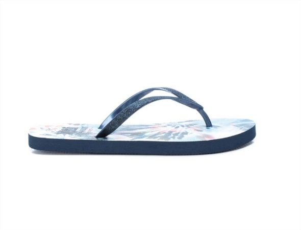 Chanclas de mujer color azul de goma Merca2.es