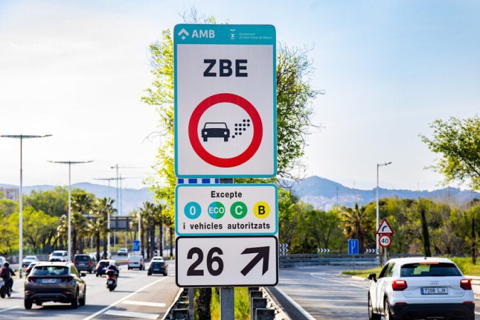 Etiquetas de los automóviles en España