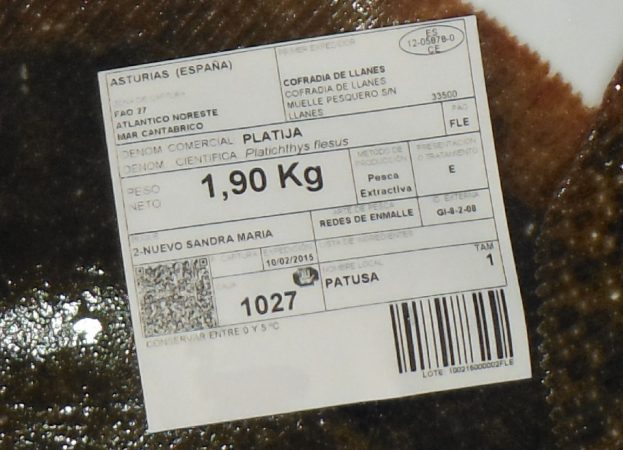 Etiqueta de pescado