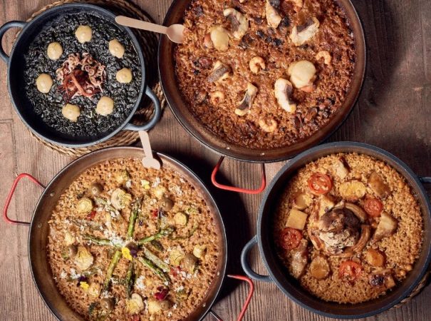 Ingredientes de la paella con sepia de Jordi Cruz