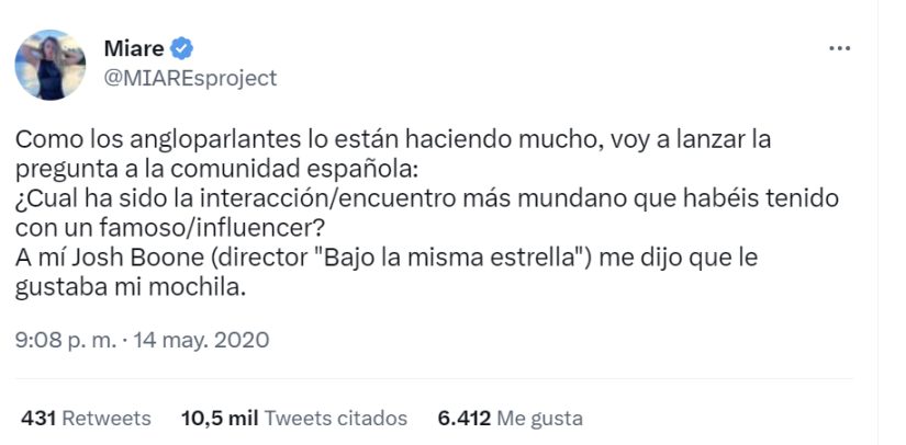 La encuesta de Miare en Twitter