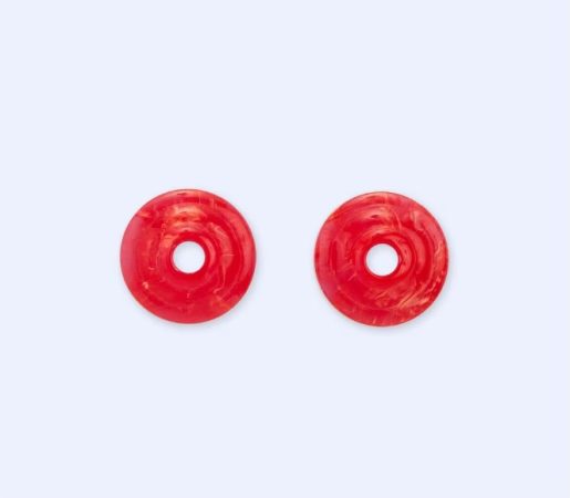 Pendientes circulares rojos Merca2.es