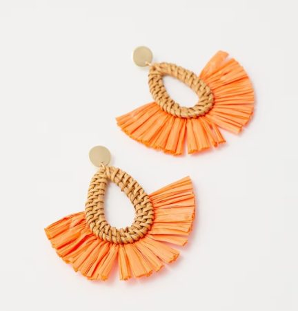 Pendientes lagrima rafia Merca2.es