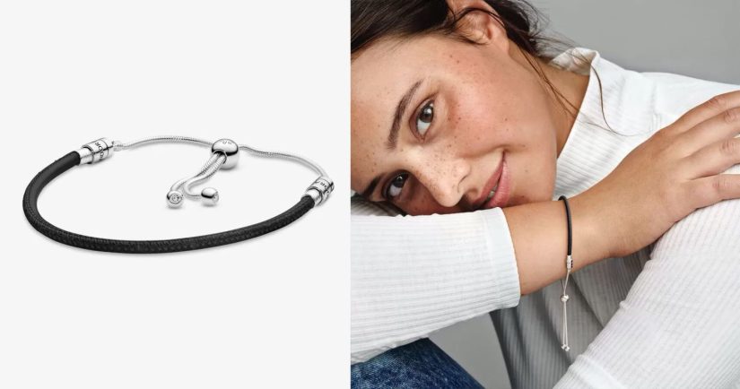 Las pulseras de Pandora por menos de 50 euros que son perfectas para regalar a tus amigas 51 Merca2.es Pulsera Moments deslizante en cuero negro