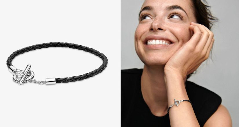 Las pulseras de Pandora por menos de 50 euros que son perfectas para regalar a tus amigas 50 Merca2.es Pulsera de cuero con cierre de T