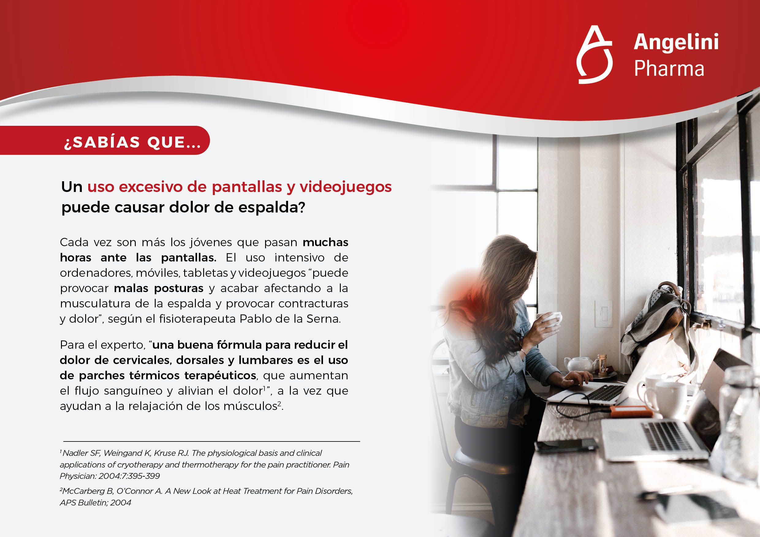 Sedentarismo, pantallas y videojuegos, causas del dolor de espalda entre los jóvenes