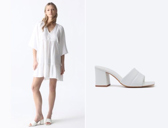 Sandalias mule con tacón