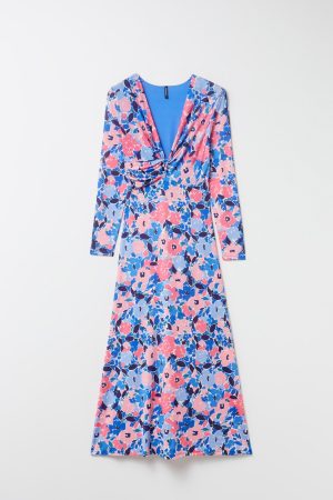 Vestido Nudo Flores de Stradivarius