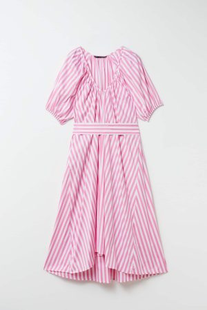 Vestido Rayas, colección Stradivarius