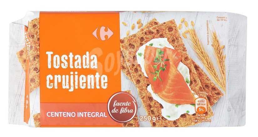 Tostadas crujientes de centeno de Carrefour