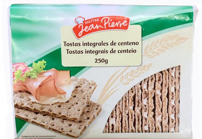 Tostas integrales de centeno de Lidl
