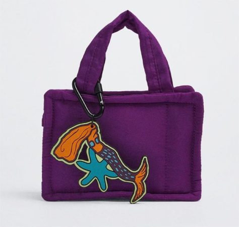 bolso mano convertible morado parfois