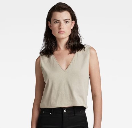 chaleco boxy cropped graphic g star raw el corte ingles