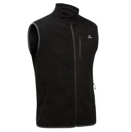 Chaleco polar de montaña y trekking Hombre Mh220 negro Decathlon
